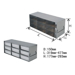 vertical stainless steel racks