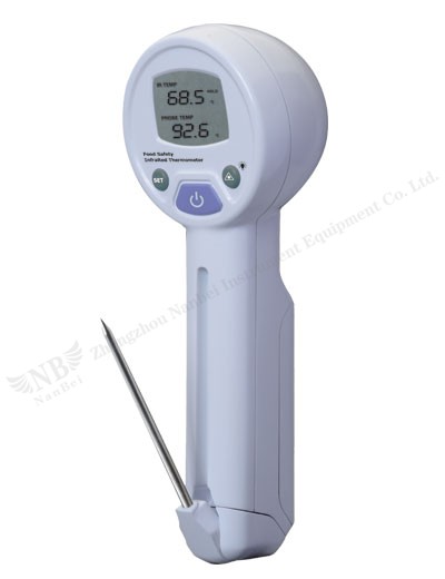 infrared thermometer with probe